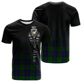 Lockhart Modern Tartan Crest T-shirt - Alba Celtic Style